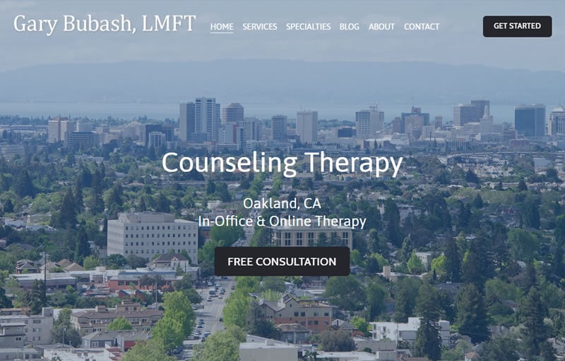 counseling therapy web design